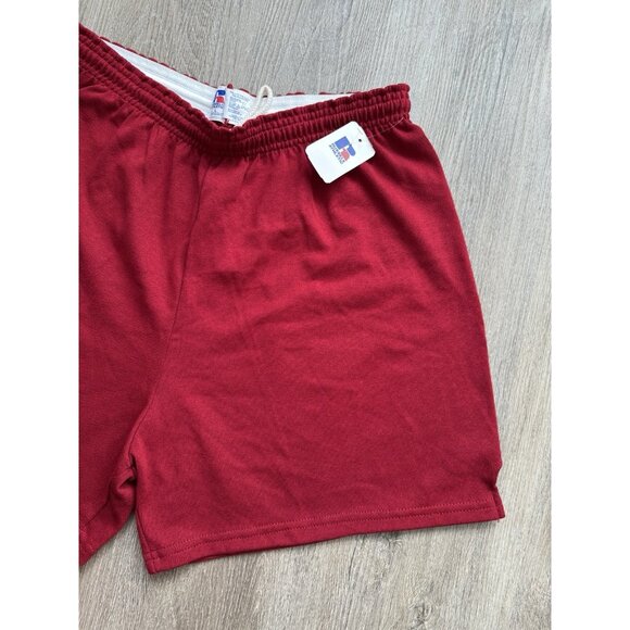 Vintage 90's Russell Athletic Sports Shorts Red Large Deadstock USA Made Rare - Picture 5 of 11